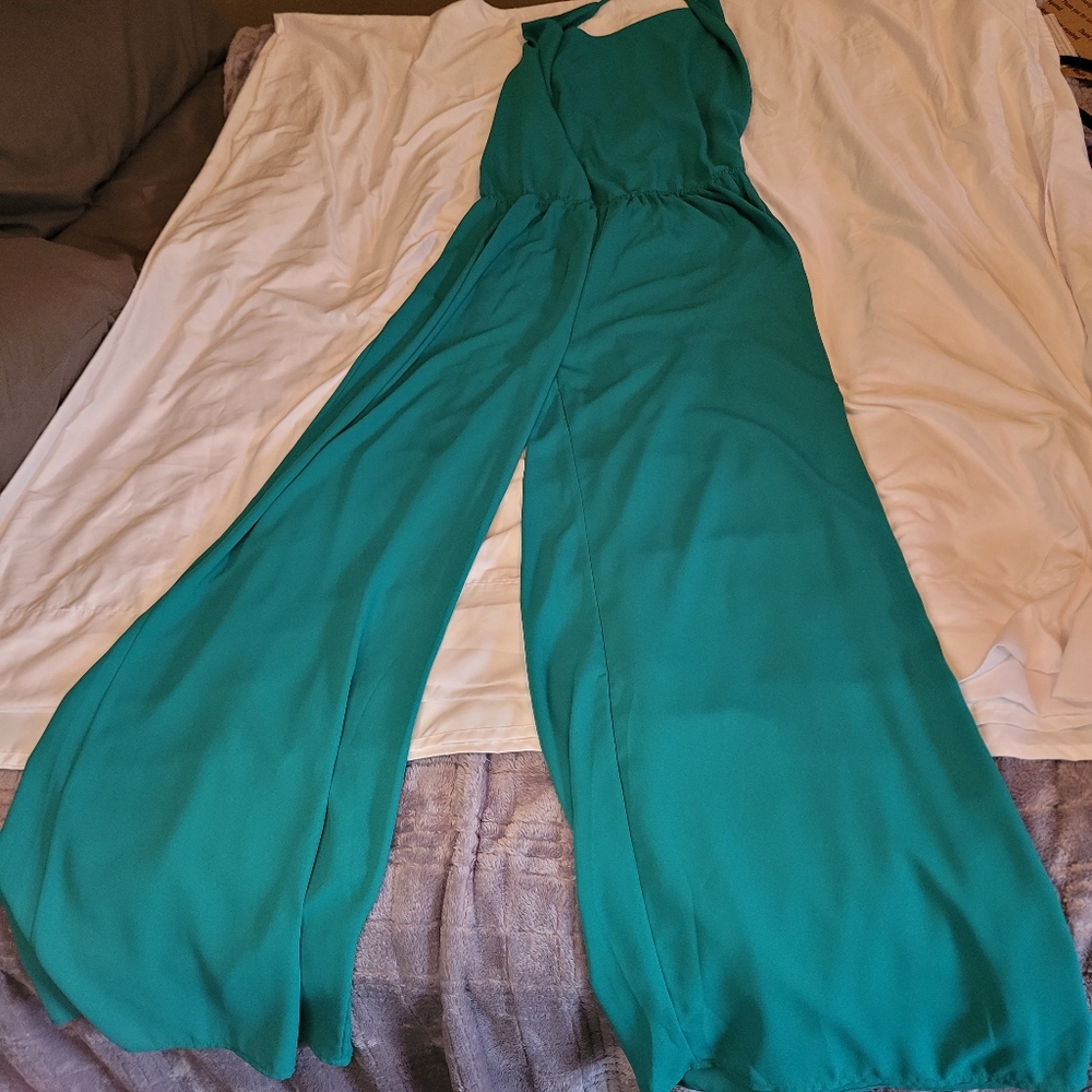 Brigette Bailey teal green jumpsuit. Never… - Picture 4 of 6